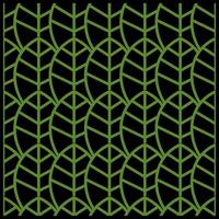 Green Leaf Geometric Seamless Pattern Background vector