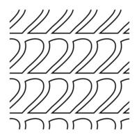 Bold Line Seamless Number Two Typography Pattern vector