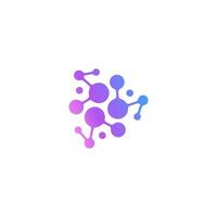 Neurons connections, synapses, Neural, network Isolated bio splash icon. vector