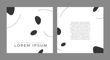 Set of minimalist templates for business cards and branded cards and posters. with black lines on a white background. Design concept for business branding, advertising flyers and typography. vector