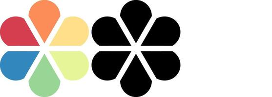 clover icon with tree color vector