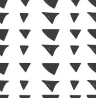 abstract triangle doodle pattern vector