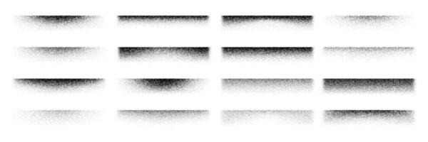 Noise grain edge shadows of gradient stipple dots vector