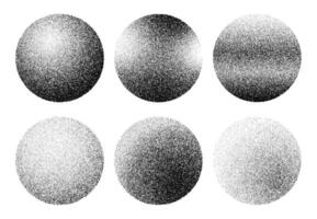 Stipple noise grain sphere shapes of gradient dots vector