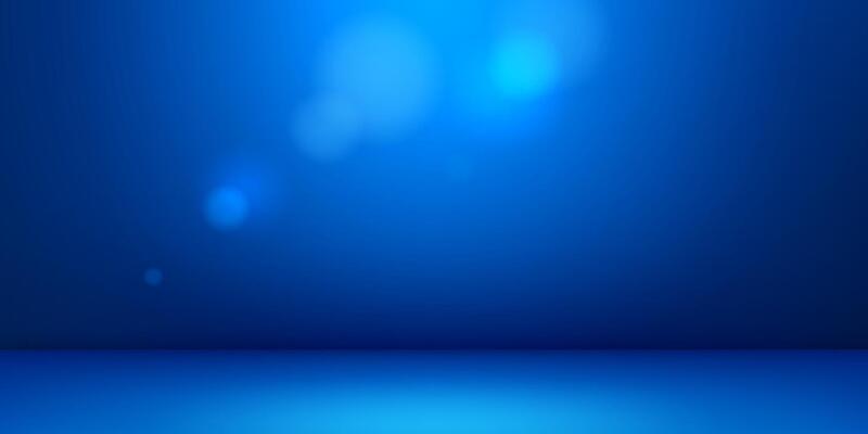 Blue empty room bg or studio wall background