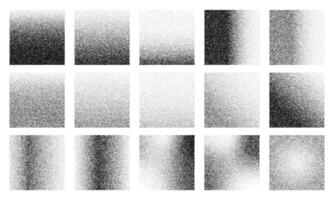 Square gradient noise grain, dot grainy background vector