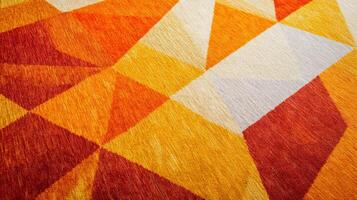 An abstract geometric pattern featuring warm shades of orange and yellow, creating a vibrant and modern visual experience photo