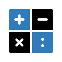 Accounting, calculation sign icon. Glyph isolated on a white background stock illustration vector