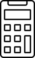 Calculator Line Icon vector