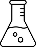 Flask Line Icon vector