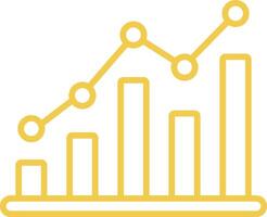 Analytic Line Icon vector