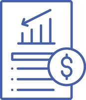 Loss Line Icon vector