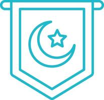 Pennant Line Icon vector
