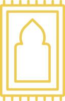 Sajadah Line Icon vector