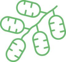Dates Line Icon vector