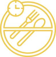 Fasting Line Icon vector