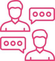 Conversation Line Icon vector