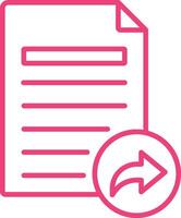 Send Line Icon vector