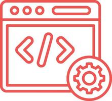Web Development Line Icon vector