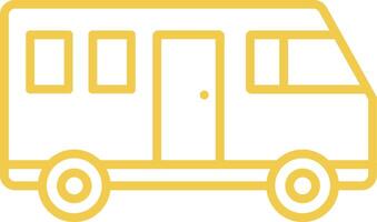 Bus Line Icon vector