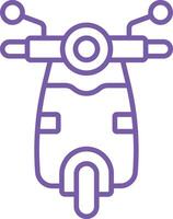Scooter Line Icon vector