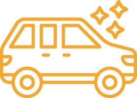 New Car Line Icon vector
