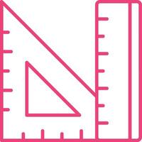 Set Square Line Icon vector