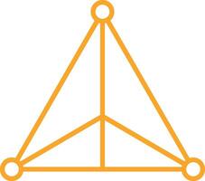 Triangle Line Icon vector
