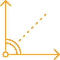 Angle Line Icon vector