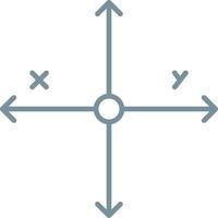 Intersection Line Icon vector