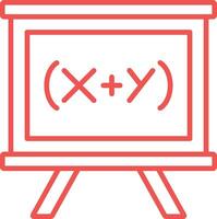 Algebra Line Icon vector