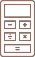 Maths Line Icon vector
