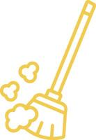 Dusting Line Icon vector