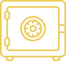 Safebox Line Icon vector