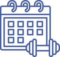 Schedule Line Icon vector