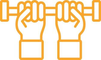 Pull Ups Line Icon vector