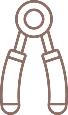 Hand Grip Line Icon