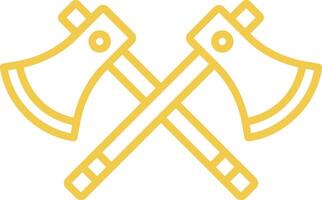 Axes Line Icon vector