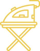 Ironing Line Icon vector