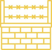 Border Line Icon vector
