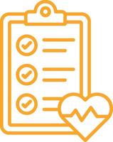 Health check Line Icon vector