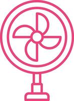 Stand Fan Line Icon vector