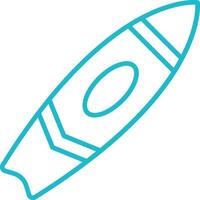 Surfboard Line Icon vector