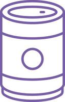 Can Line Icon vector