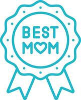 Badge Line Icon vector