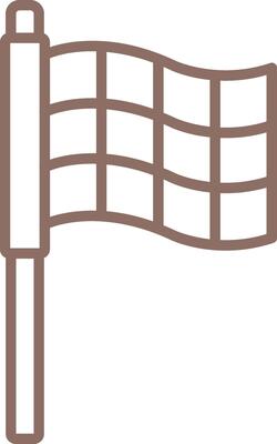 Finishing Flag Line Icon