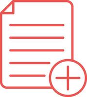 Add Notes Line Icon vector