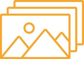 Images Line Icon vector
