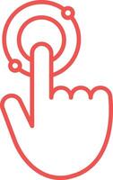 Interactive Line Icon vector
