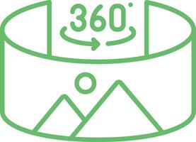 Panorama Line Icon vector